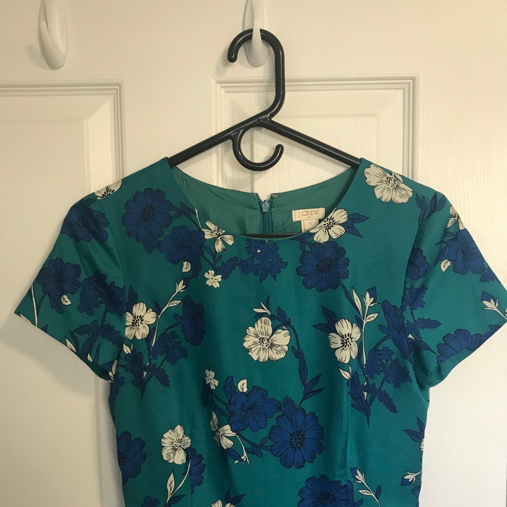 J.Crew floral fit and flare dress